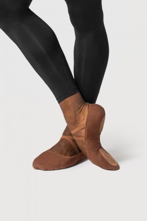 Ballerine Bloch Performa Stretch Tela Uomo Cocoa | ITJKU35304