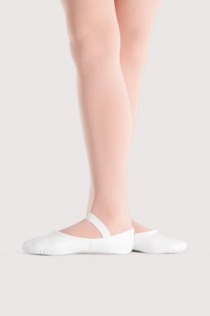 Ballerine Bloch Prolite Pelle Childrens Bambino Bianche | ITDFL85310