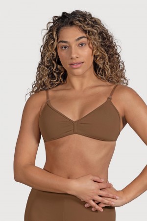 Biancheria Intima Bloch Deva V Front Donna Almond | QITWA43191