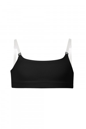 Biancheria Intima Bloch Leia Crop Top Bambino Nere | XITGW33571