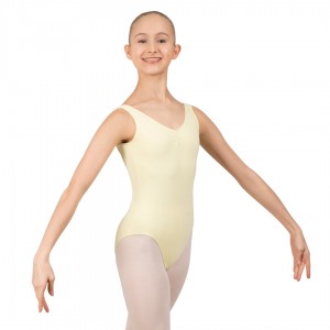 Body Bloch Gathered Front With Low Back Bambino Lemon | TITWZ23845