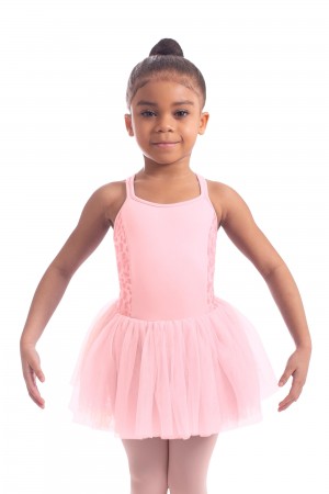 Body Bloch Mendy Animal Printed Mesh Tutu Bambino Rosa | EITVG24010