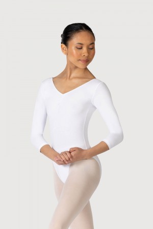 Body Bloch Page Gathered ¾ Sleeve Donna Bianche | MITHR51604