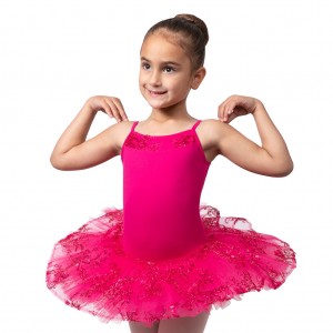 Body Bloch Perlaida' Sequin Overlay Tutu Bambino Mulberry | ITCVG74061