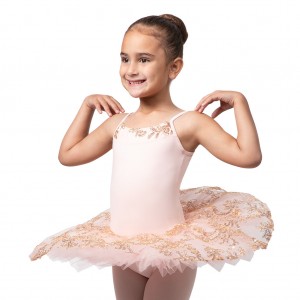 Body Bloch Perlaida' Sequin Overlay Tutu Bambino Rosa | ITXBR50567