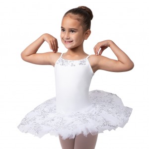 Body Bloch Perlaida' Sequin Overlay Tutu Bambino Bianche | ITDYB74966