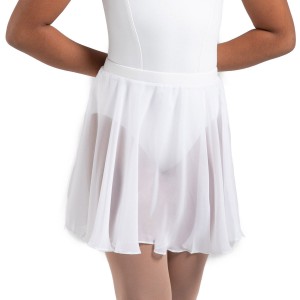 Gonne Bloch Chayanne Chiffon Corta Circle Bambino Bianche | ITJVR10646