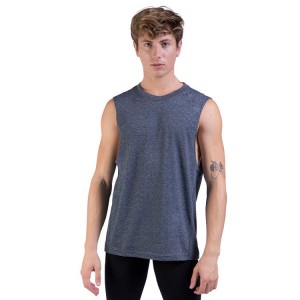 Top Bloch Harris Relaxed Drop Arm Muscle Uomo Blu Marino | LITSX59050