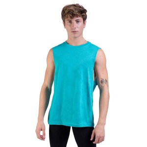 Top Bloch Harris Relaxed Drop Arm Muscle Uomo Jade | ITZDE63184