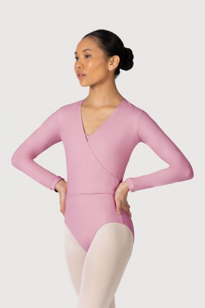 Top Bloch Overture Crossover Long Sleeve Wrap Donna Dusk | ITCIF50522