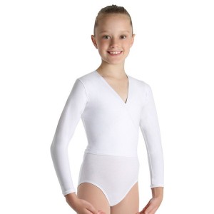 Top Bloch Xenia Cross-Over Bambino Bianche | BITSD99165