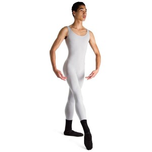 Unitard Bloch Mark Scoop Neck Tank Uomo Argento | DITKV19292