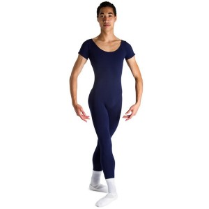 Unitard Bloch Matt Scoop Neck Cap Sleeve Uomo Blu Marino | ITNZX34836