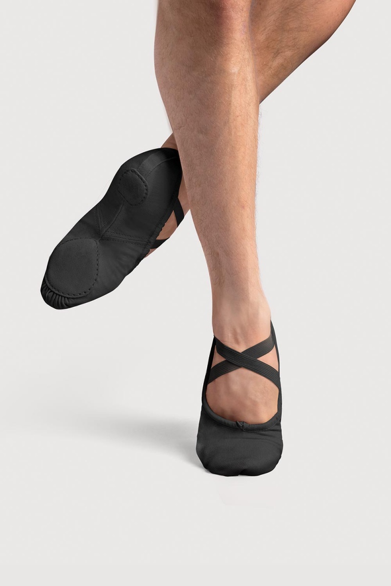 Ballerine Bloch Perfectus Tela Split Sole Uomo Nere | ITCIF76550