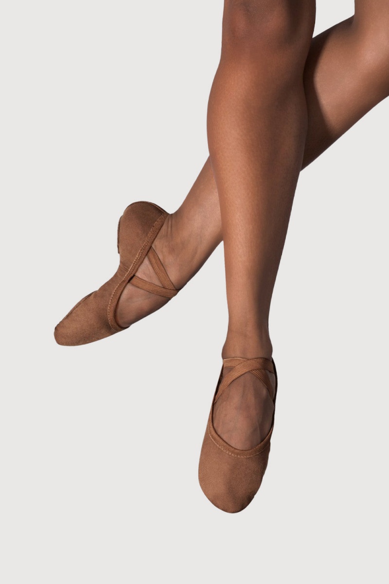 Ballerine Bloch Performa Stretch Tela Donna Cocoa | FITUI62941