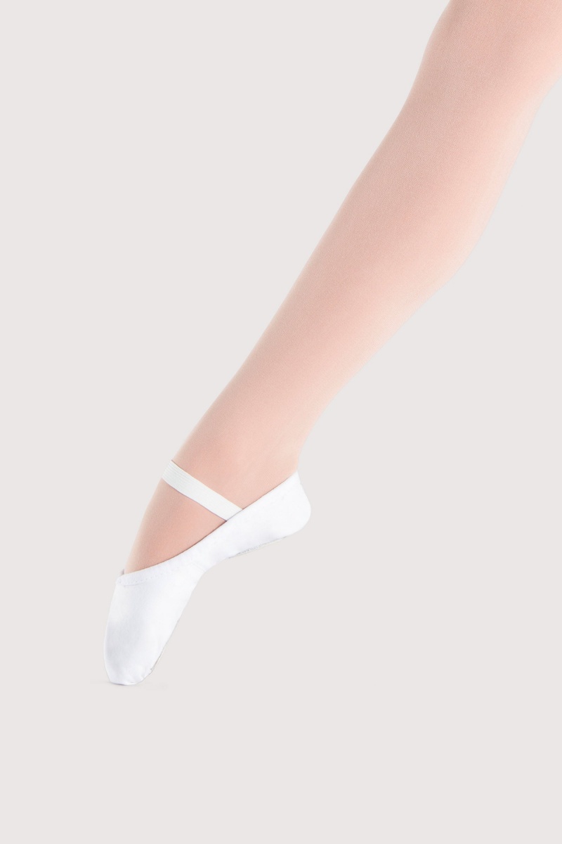 Ballerine Bloch Prolite II Tela Boys Bambino Bianche | BITSO53755