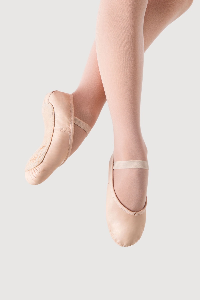 Ballerine Bloch Prolite Pelle Childrens Bambino Rosa | GITUC67940