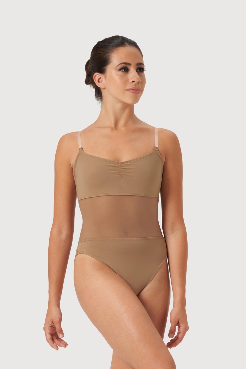 Biancheria Intima Bloch Cordelia Mesh Panel Donna Tan | YITVQ30751