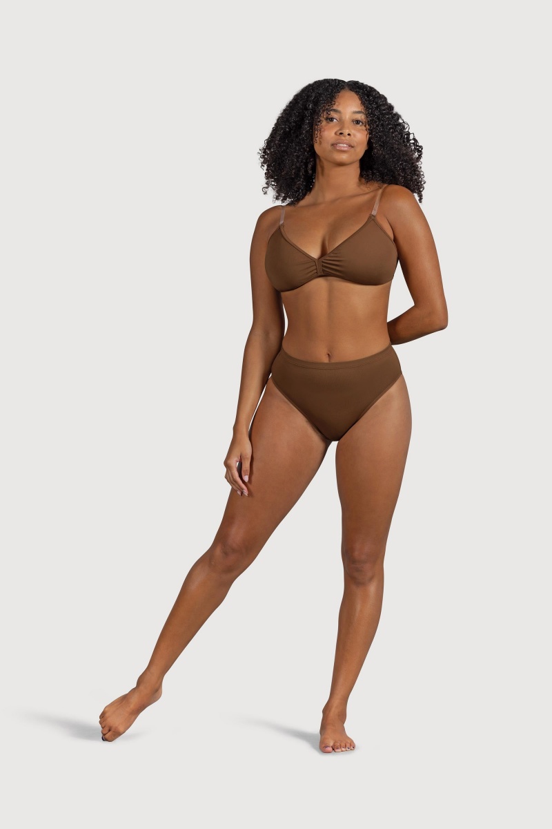 Biancheria Intima Bloch Deva V Front Donna Cocoa | ITJKU20469