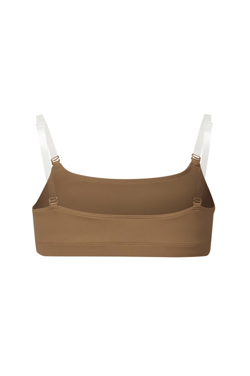 Biancheria Intima Bloch Leia Crop Top Bambino Almond | ITNZX85827