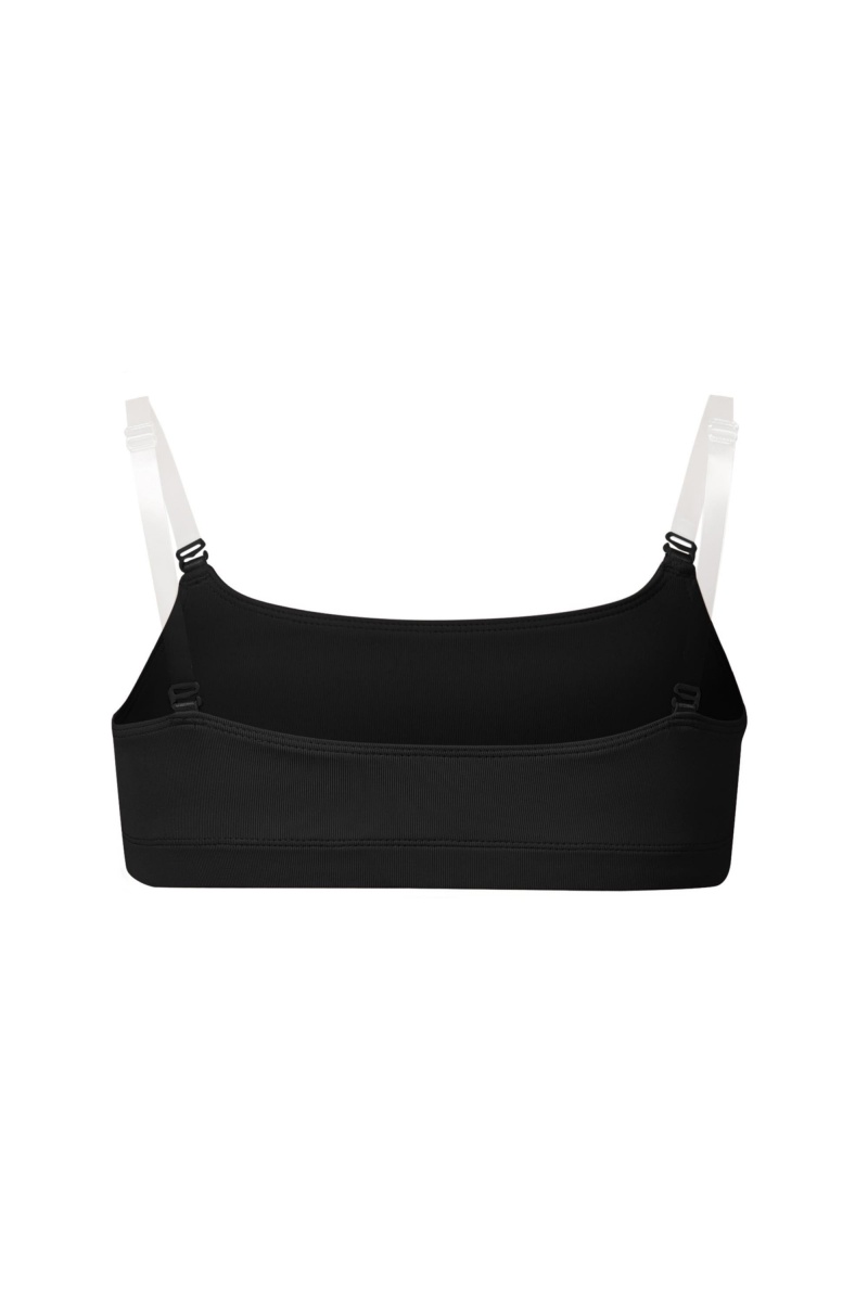 Biancheria Intima Bloch Leia Crop Top Bambino Nere | XITGW33571