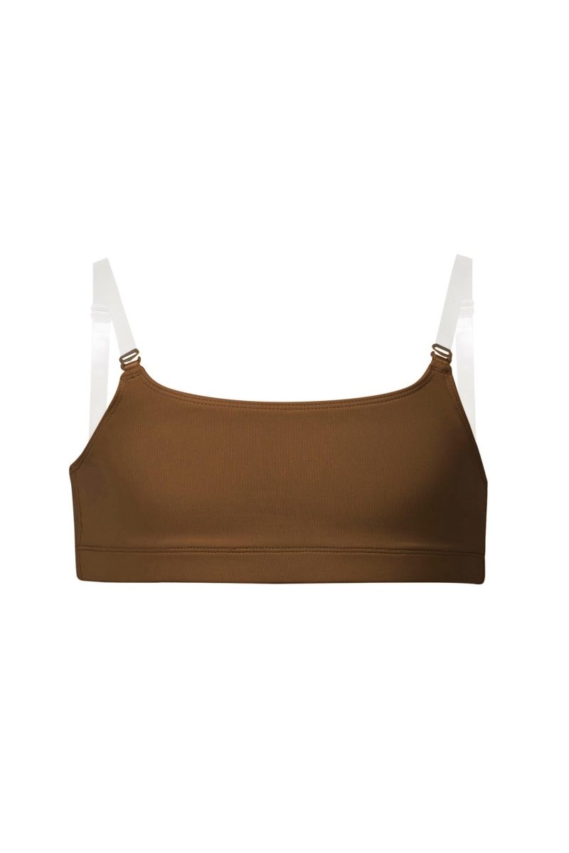 Biancheria Intima Bloch Leia Crop Top Bambino Cocoa | LITTR47421