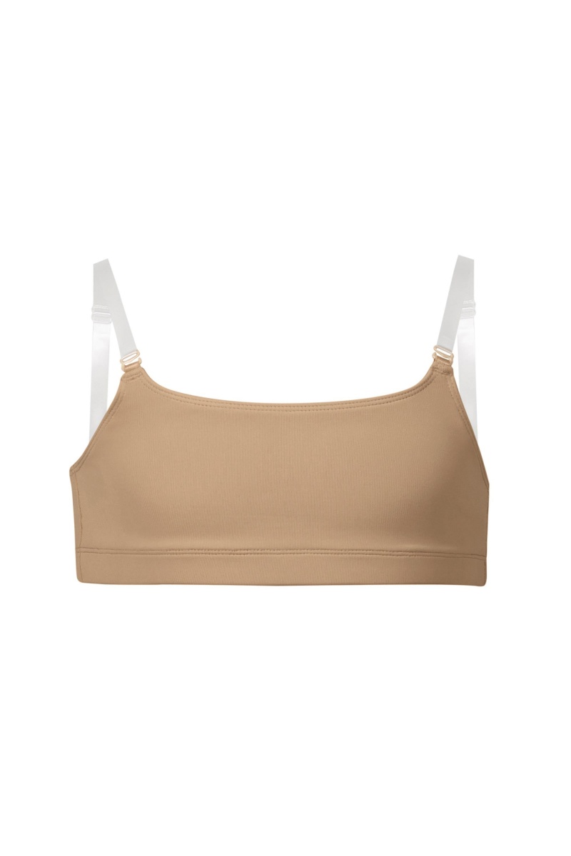 Biancheria Intima Bloch Leia Crop Top Bambino Tan | ITDFL29134