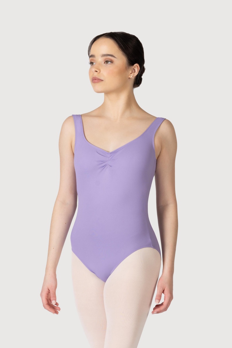 Body Bloch Cecilie Gathered Tank Donna Lilac | ITZDE45307