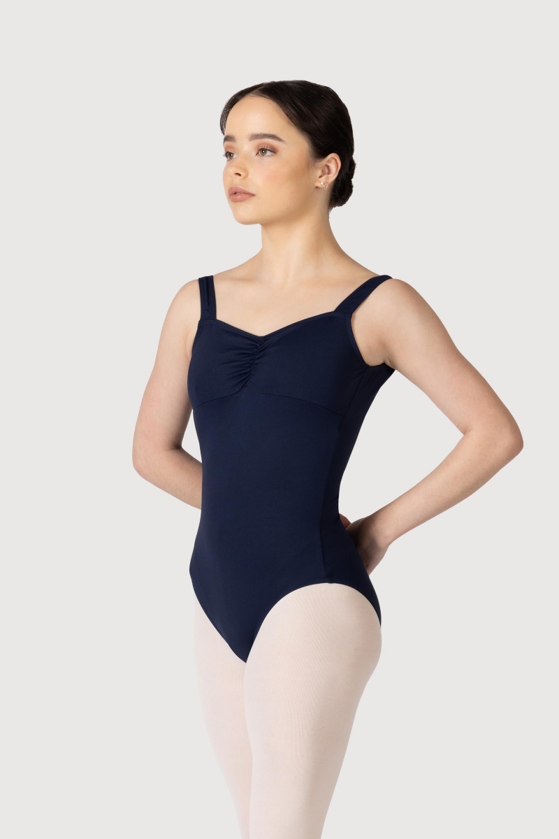 Body Bloch Microlux™ Gayleena Empire Gathered Front Larghe Cinturino Bambino Blu Marino | ITDFL56587