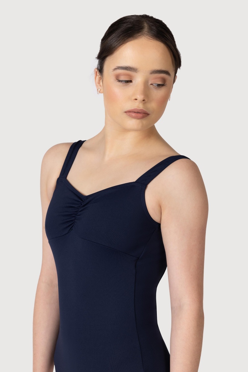 Body Bloch Microlux™ Gayleena Empire Gathered Front Larghe Cinturino Donna Blu Marino | ITDFL14254