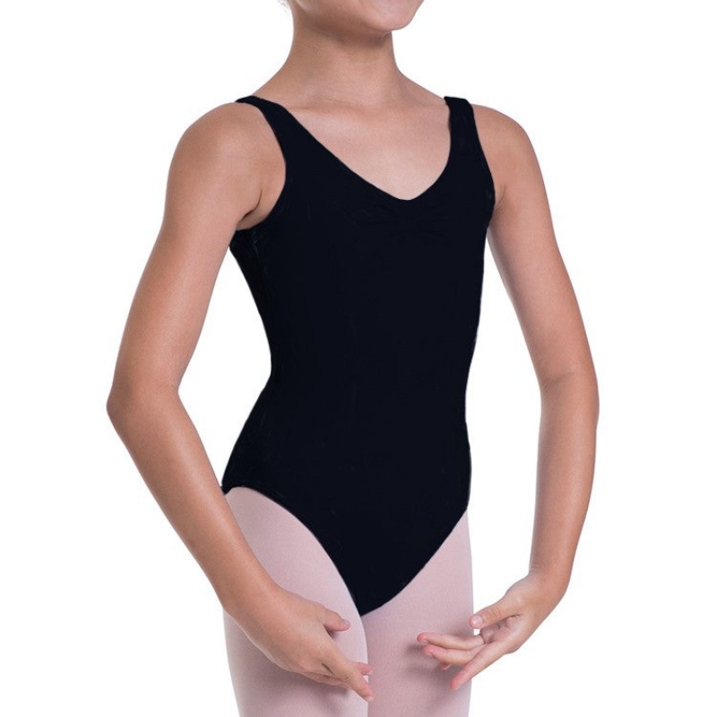 Body Bloch Overture Odetta Senza Maniche Pleat Bambino Nere | UITTG35387