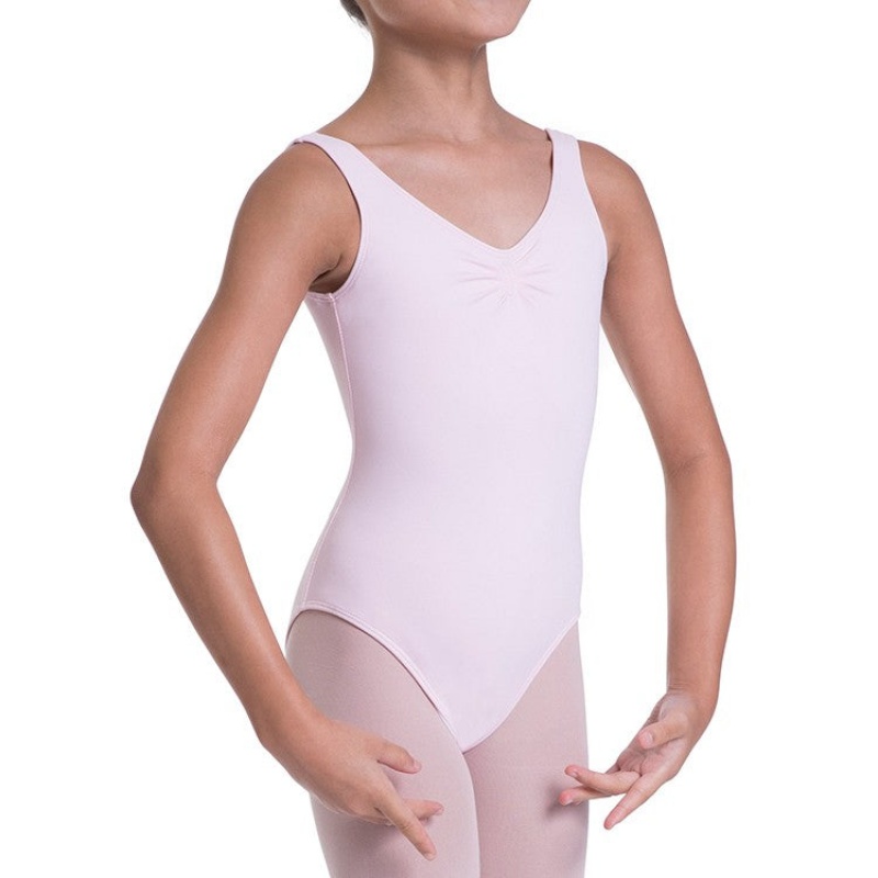 Body Bloch Overture Odetta Senza Maniche Pleat Bambino Rosa | ITEGJ14967