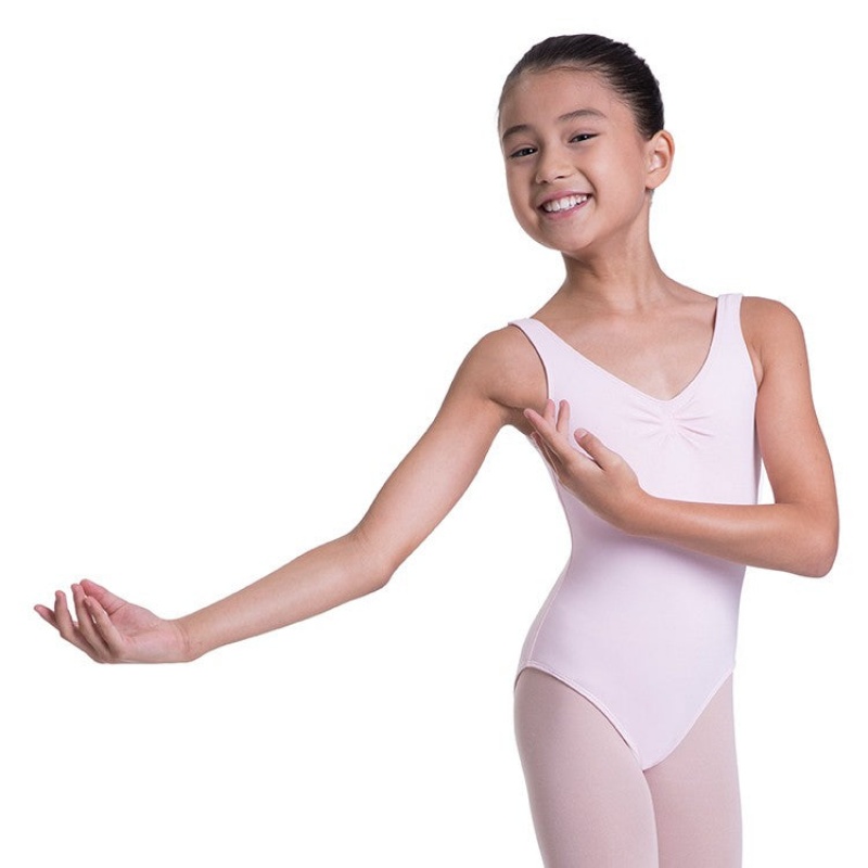 Body Bloch Overture Odetta Senza Maniche Pleat Bambino Rosa | ITEGJ14967