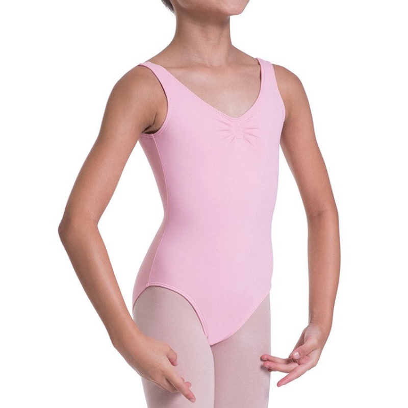 Body Bloch Overture Odetta Senza Maniche Pleat Bambino Rosa | ITZPD97551