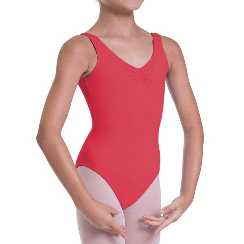 Body Bloch Overture Odetta Senza Maniche Pleat Bambino Rosse | ITZDE70749