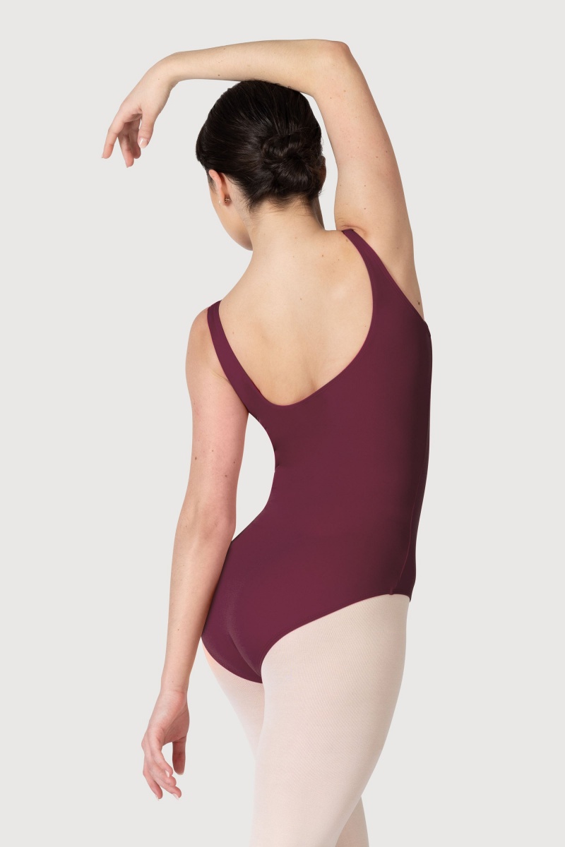 Body Bloch Overture Odetta Senza Maniche Pleat Donna Bordeaux | BITSO44978