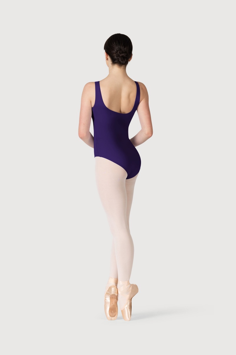 Body Bloch Overture Odetta Senza Maniche Pleat Donna Viola Profondo | ITEGJ46280