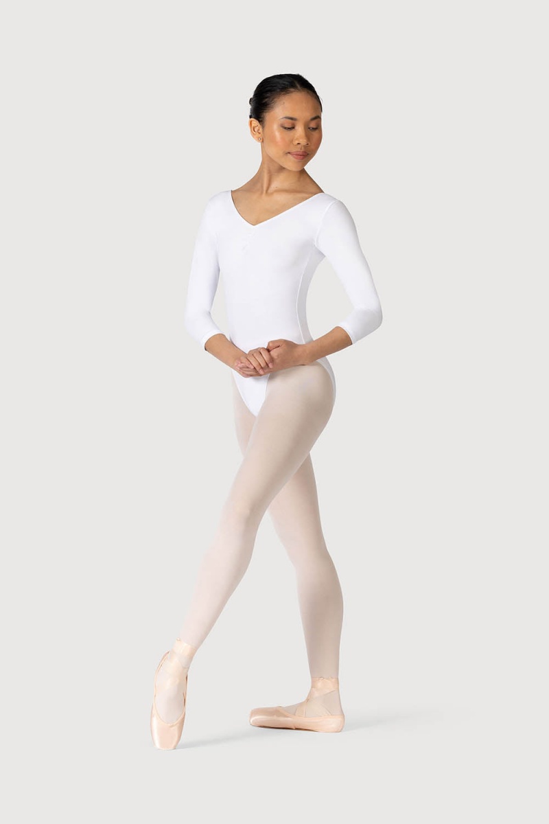 Body Bloch Page Gathered ¾ Sleeve Donna Bianche | MITHR51604