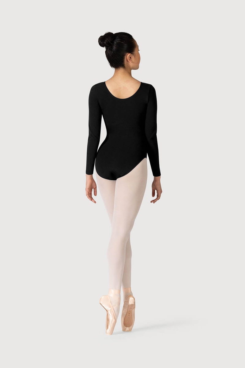 Body Bloch Parla Gathered Long Sleeve Donna Nere | BITSO24219