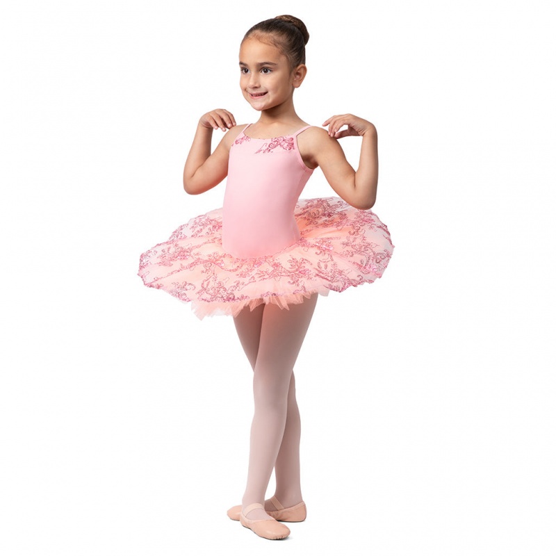 Body Bloch Perlaida' Sequin Overlay Tutu Bambino Rosa | ITEAH84561