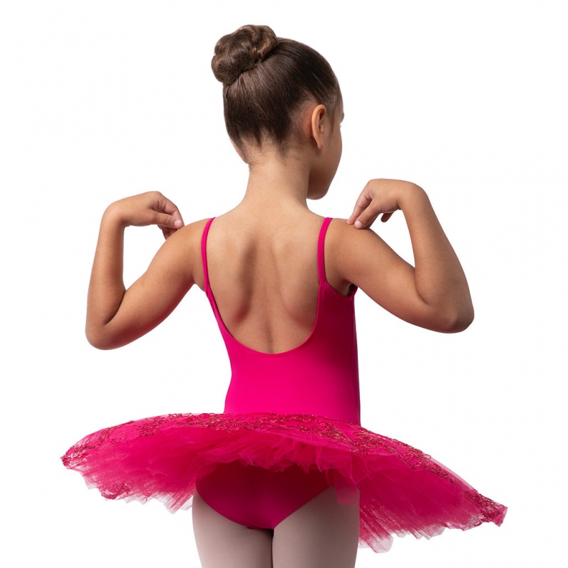 Body Bloch Perlaida' Sequin Overlay Tutu Bambino Mulberry | ITCVG74061