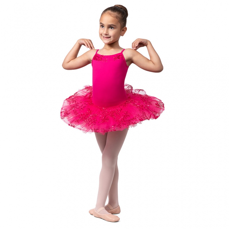 Body Bloch Perlaida' Sequin Overlay Tutu Bambino Mulberry | ITCVG74061