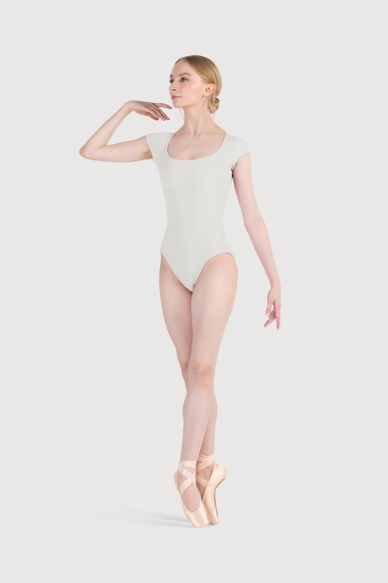 Body Bloch Rionna Rib Cap Sleeve Donna Ivory | DITKV12164