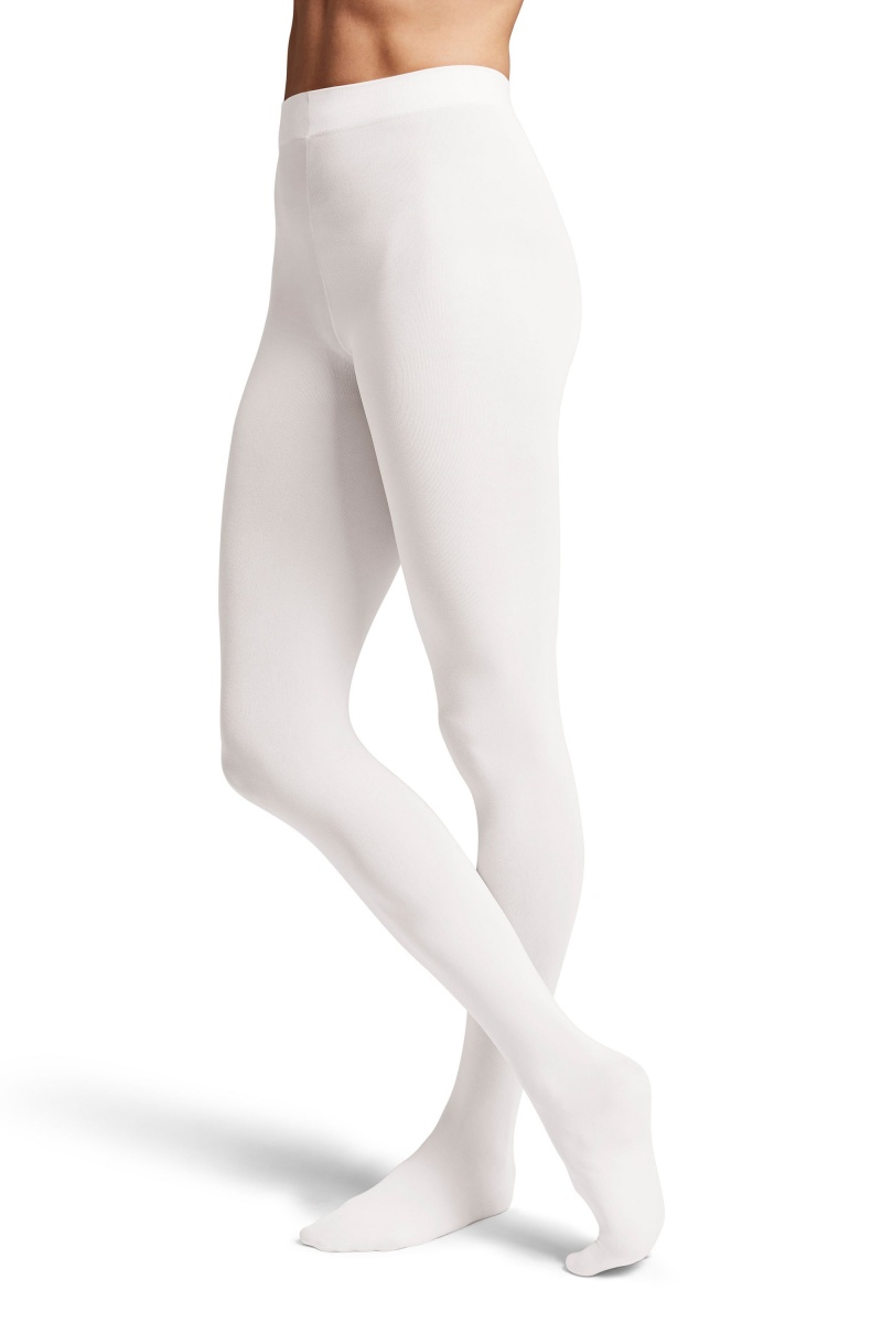 Collant Bloch Contoursoft Footed Bambino Bianche | ITJKU80598