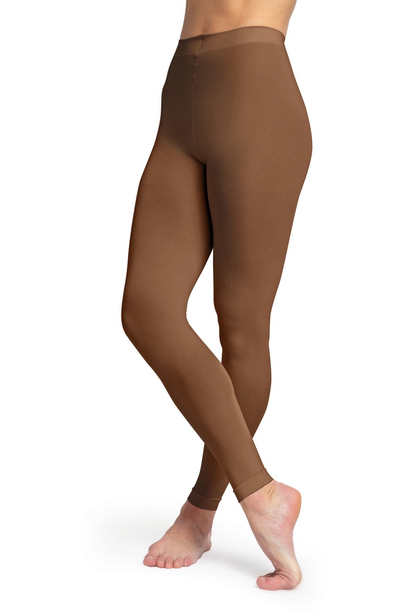 Collant Bloch Contoursoft Footless Bambino Cocoa | MITHR42486