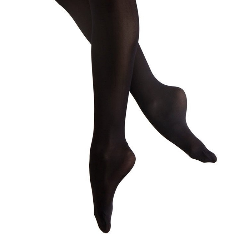 Collant Bloch Fiesta Feathersoft Footed Donna Nere | EITVG61844