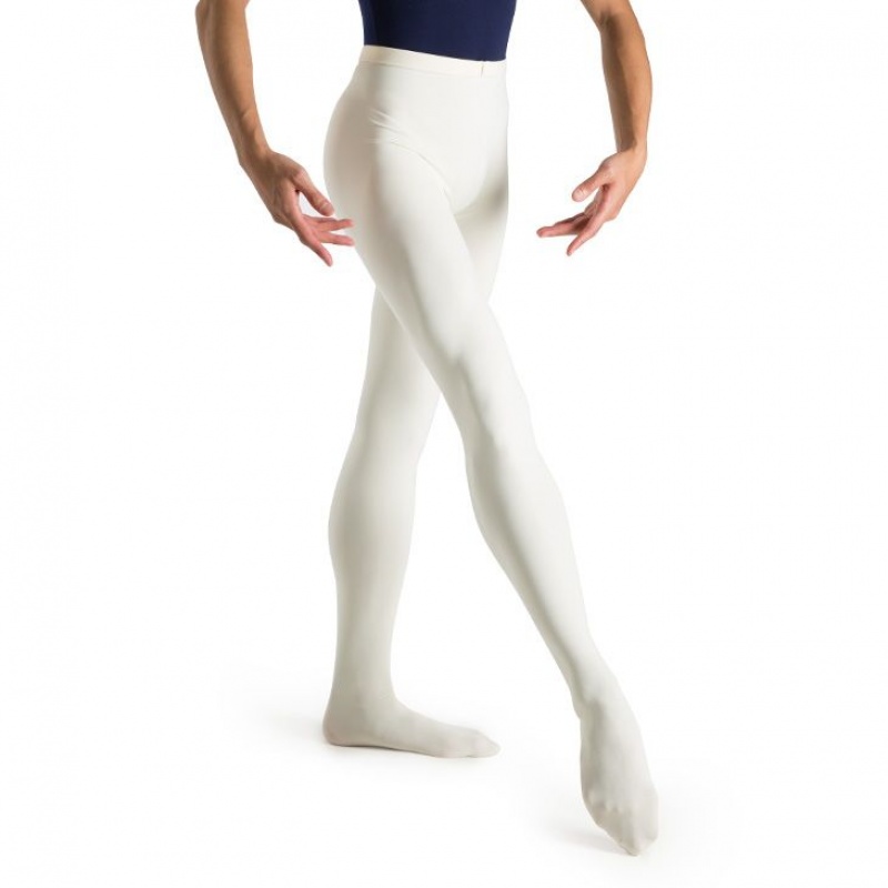 Collant Bloch Mirella Footed Uomo Ivory | UITND19332