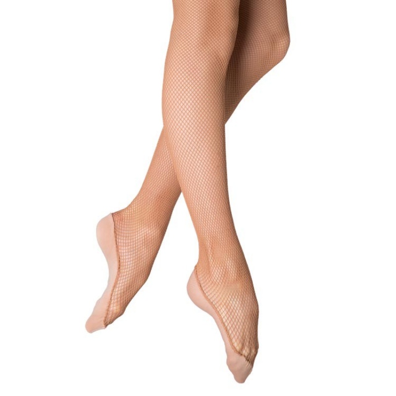 Collant Bloch Performance Mesh Footed Donna Tan | ITICD96844