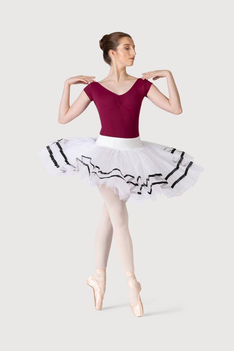 Gonne Bloch Nadia Ribbon ½ Tutu Donna White/Black | ITZPD77550