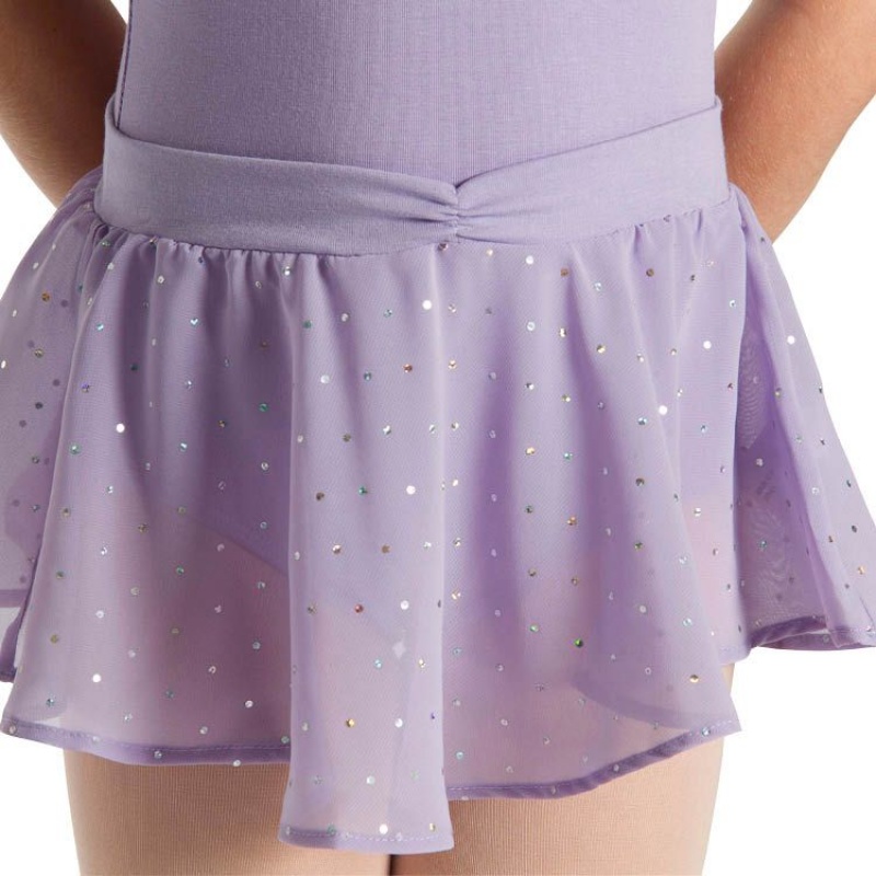 Gonne Bloch Olesia Sequin Spotted Bambino Lilac | GITEC68845